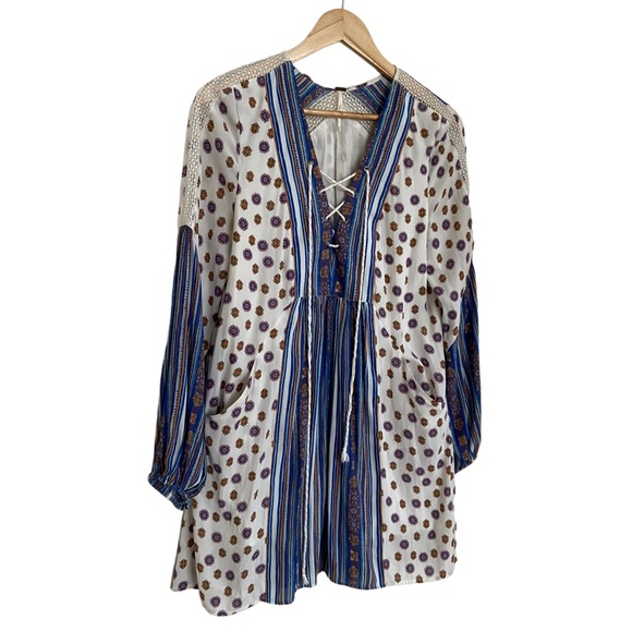 Free People Rain Shine Printed Swing Dress - Picture 3 of 13